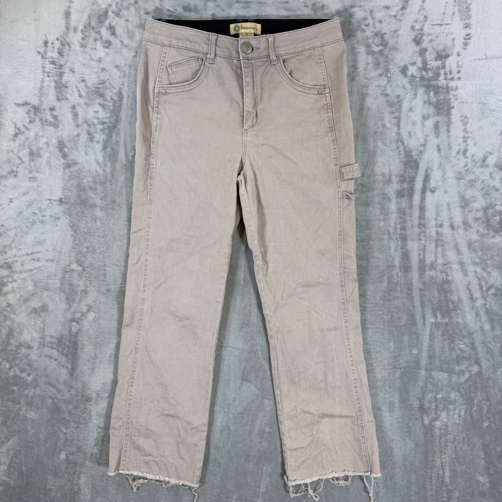 Democracy Ab Technology Carpenter Jeans Women's Size 8 Gray Cotton Denim Pants